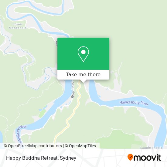 How to get to Happy Buddha Retreat in Wisemans Ferry by Bus or Train?