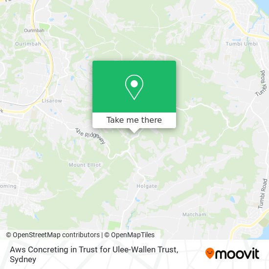 Aws Concreting in Trust for Ulee-Wallen Trust map