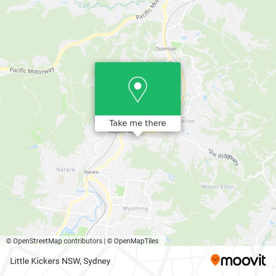 Little Kickers NSW map