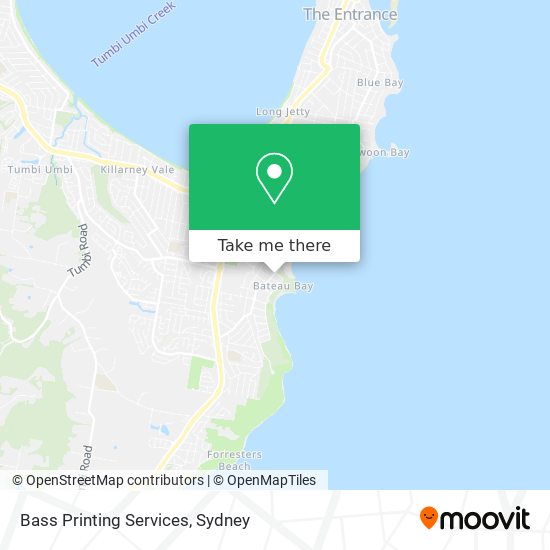 Bass Printing Services map