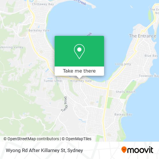 Wyong Rd After Killarney St map