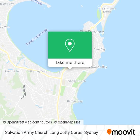 Mapa Salvation Army Church Long Jetty Corps