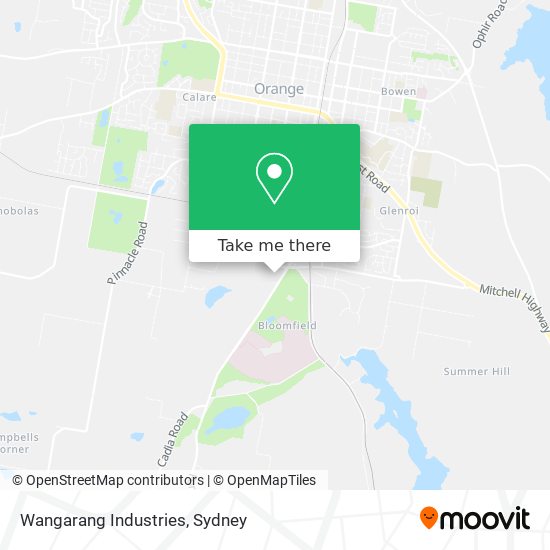 Wangarang Industries map
