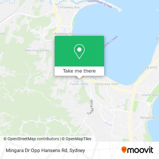 Mingara Dr Opp Hansens Rd map