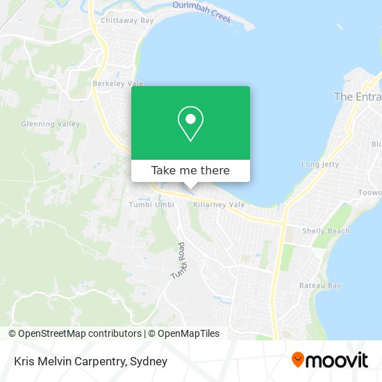 Kris Melvin Carpentry map