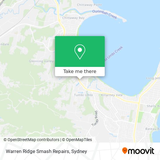 Warren Ridge Smash Repairs map