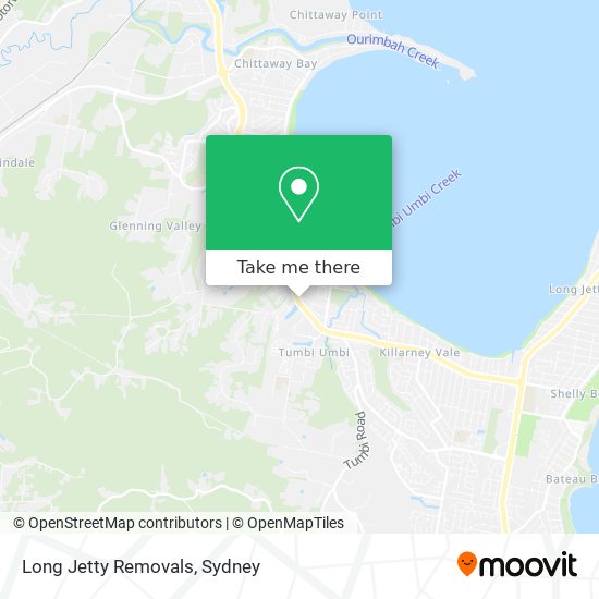 Mapa Long Jetty Removals