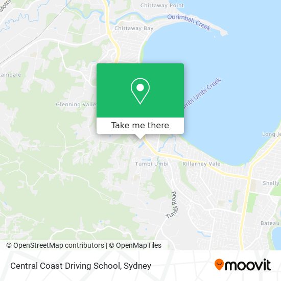 Mapa Central Coast Driving School