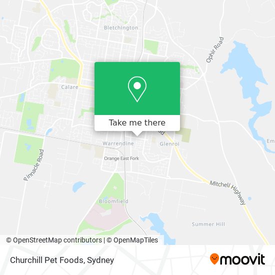 Mapa Churchill Pet Foods