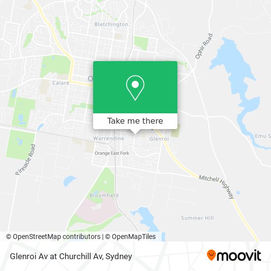 Glenroi Av at Churchill Av map