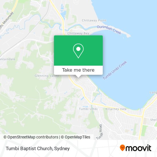 Tumbi Baptist Church map