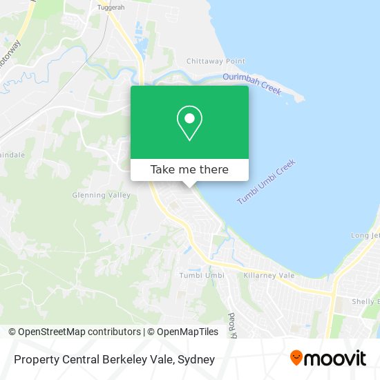 Mapa Property Central Berkeley Vale