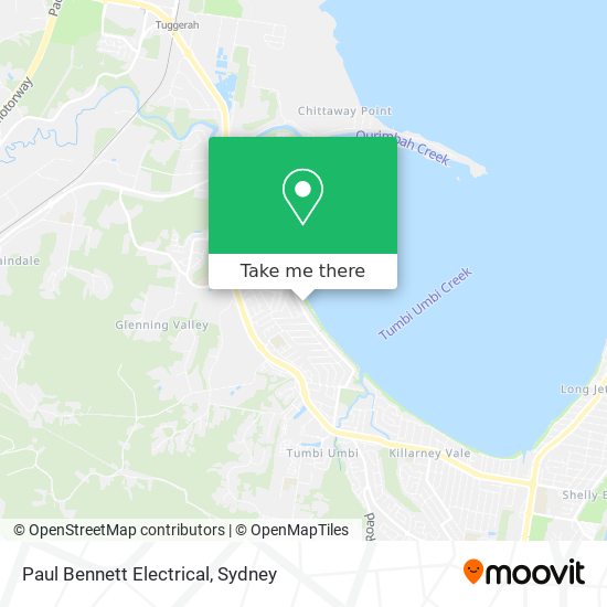 Mapa Paul Bennett Electrical