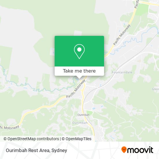 Ourimbah Rest Area map