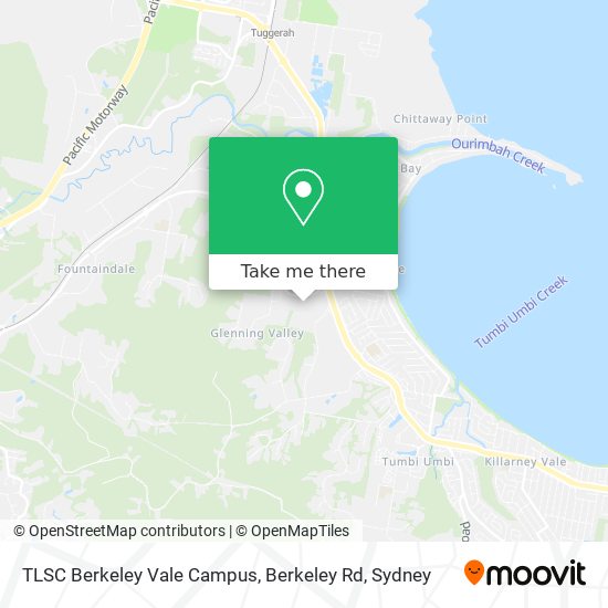 TLSC Berkeley Vale Campus, Berkeley Rd map
