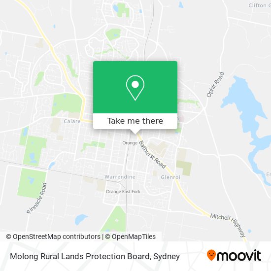 Mapa Molong Rural Lands Protection Board