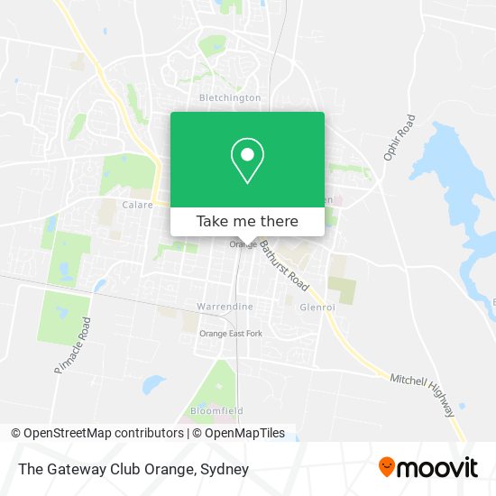 The Gateway Club Orange map