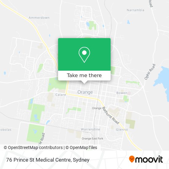 76 Prince St Medical Centre map