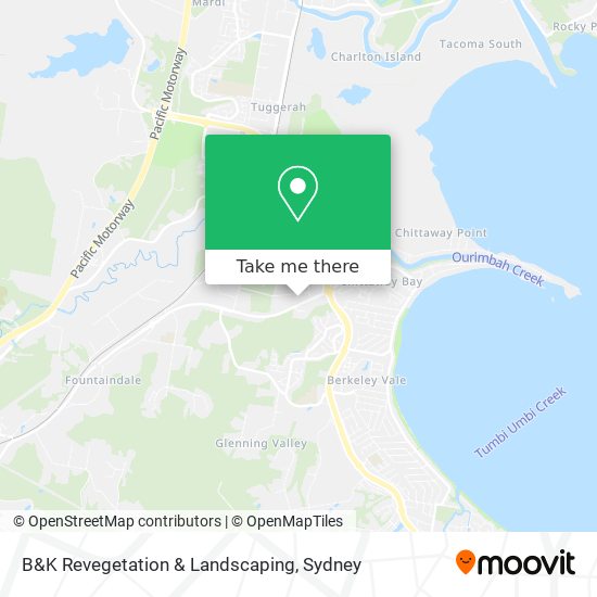 Mapa B&K Revegetation & Landscaping