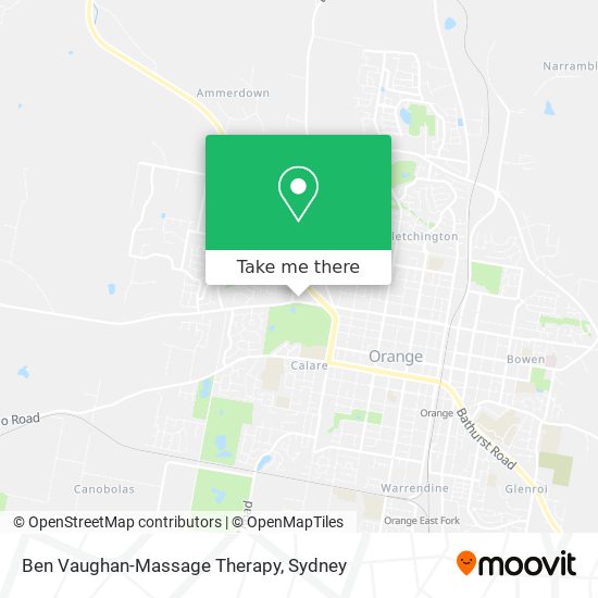 Ben Vaughan-Massage Therapy map