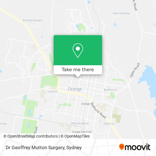 Dr Geoffrey Mutton Surgery map