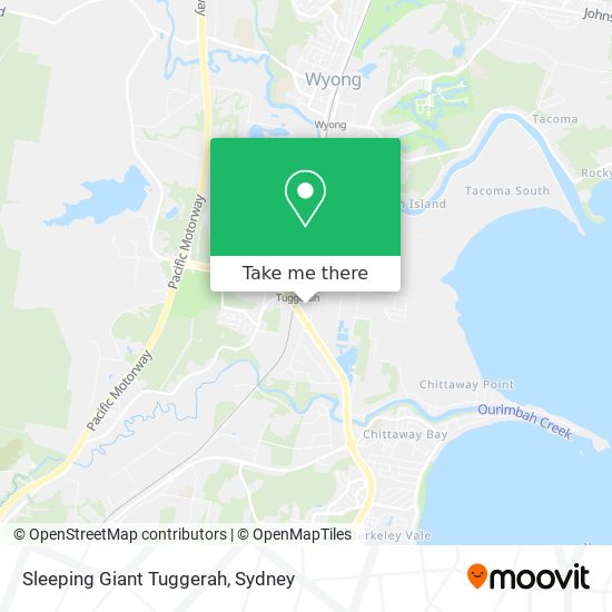 Sleeping Giant Tuggerah map