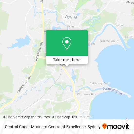 Central Coast Mariners Centre of Excellence map