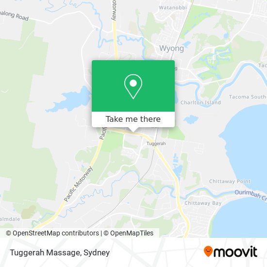 Tuggerah Massage map