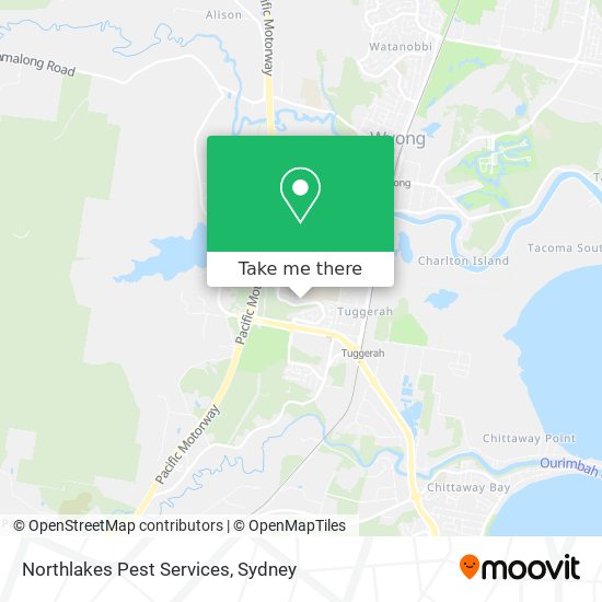 Northlakes Pest Services map