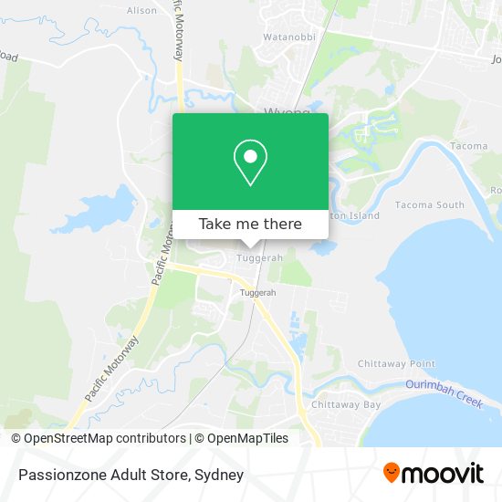 Passionzone Adult Store map