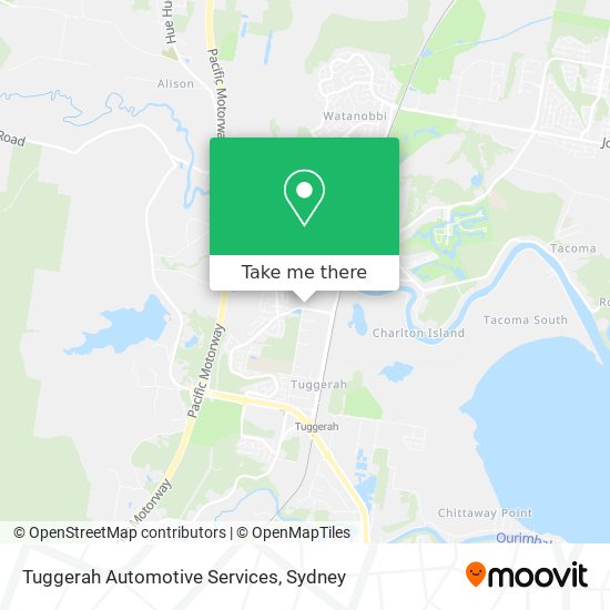 Mapa Tuggerah Automotive Services