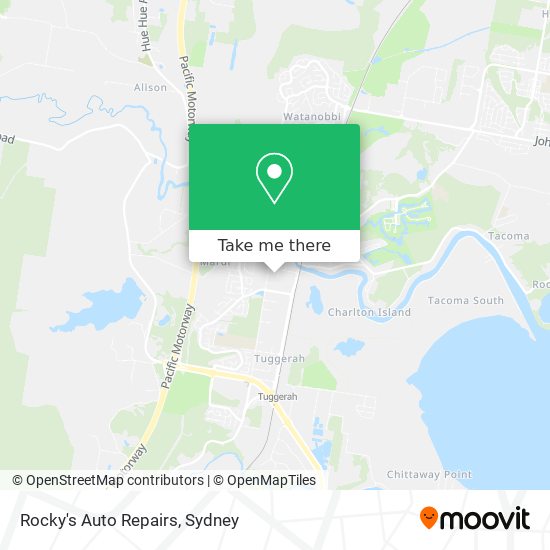 Mapa Rocky's Auto Repairs