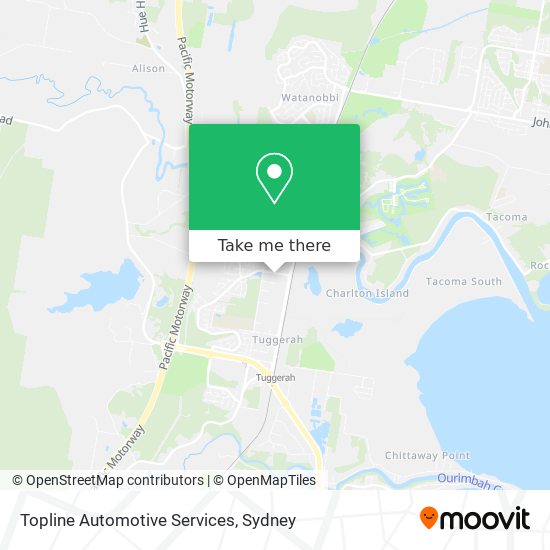 Mapa Topline Automotive Services