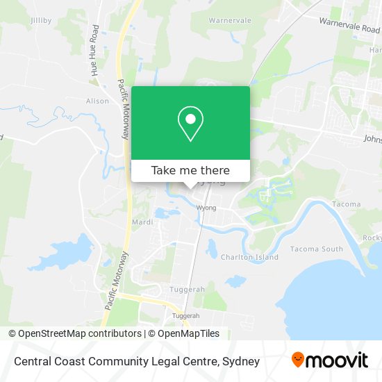 Mapa Central Coast Community Legal Centre