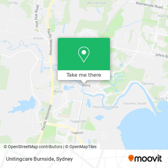 Mapa Unitingcare Burnside