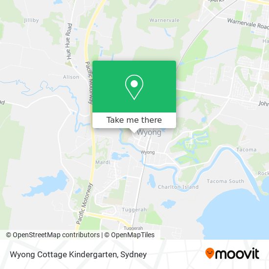 Wyong Cottage Kindergarten map