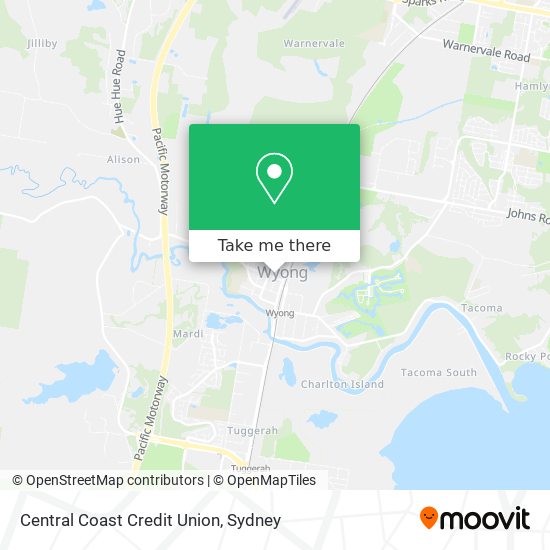 Central Coast Credit Union map