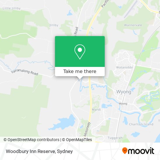 Woodbury Inn Reserve map