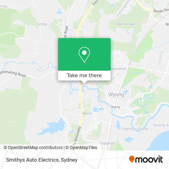 Smithys Auto Electrics map