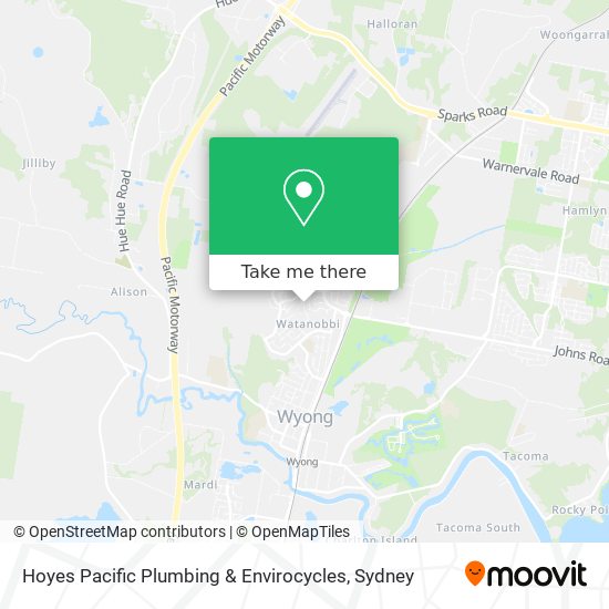 Hoyes Pacific Plumbing & Envirocycles map