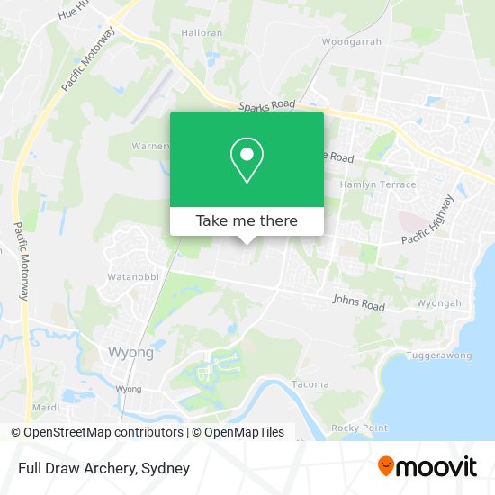 Full Draw Archery map