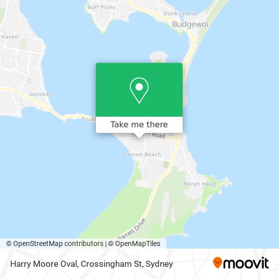 Mapa Harry Moore Oval, Crossingham St