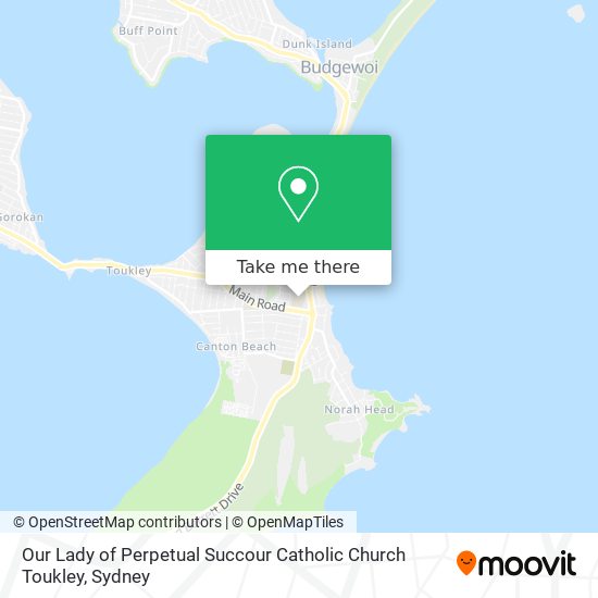 Our Lady of Perpetual Succour Catholic Church Toukley map