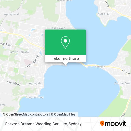 Chevron Dreams Wedding Car Hire map