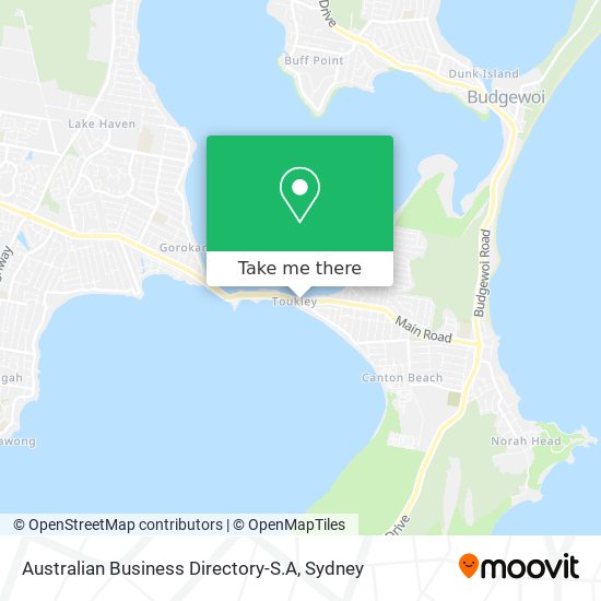 Mapa Australian Business Directory-S.A