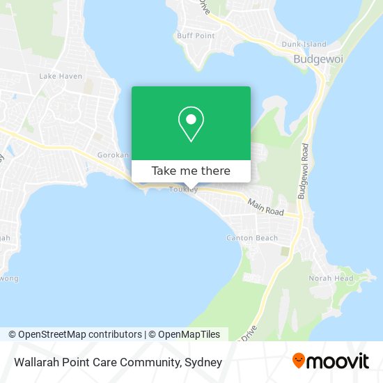 Mapa Wallarah Point Care Community
