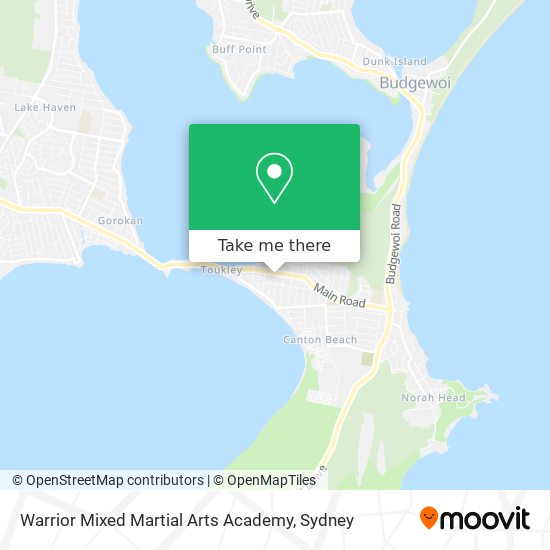 Warrior Mixed Martial Arts Academy map