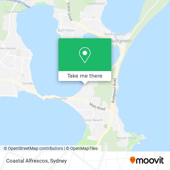 Coastal Alfrescos map