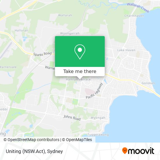 Mapa Uniting (NSW.Act)