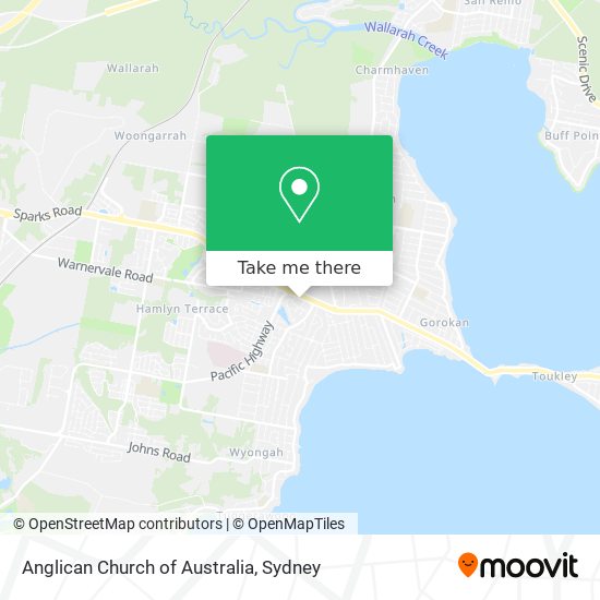Mapa Anglican Church of Australia